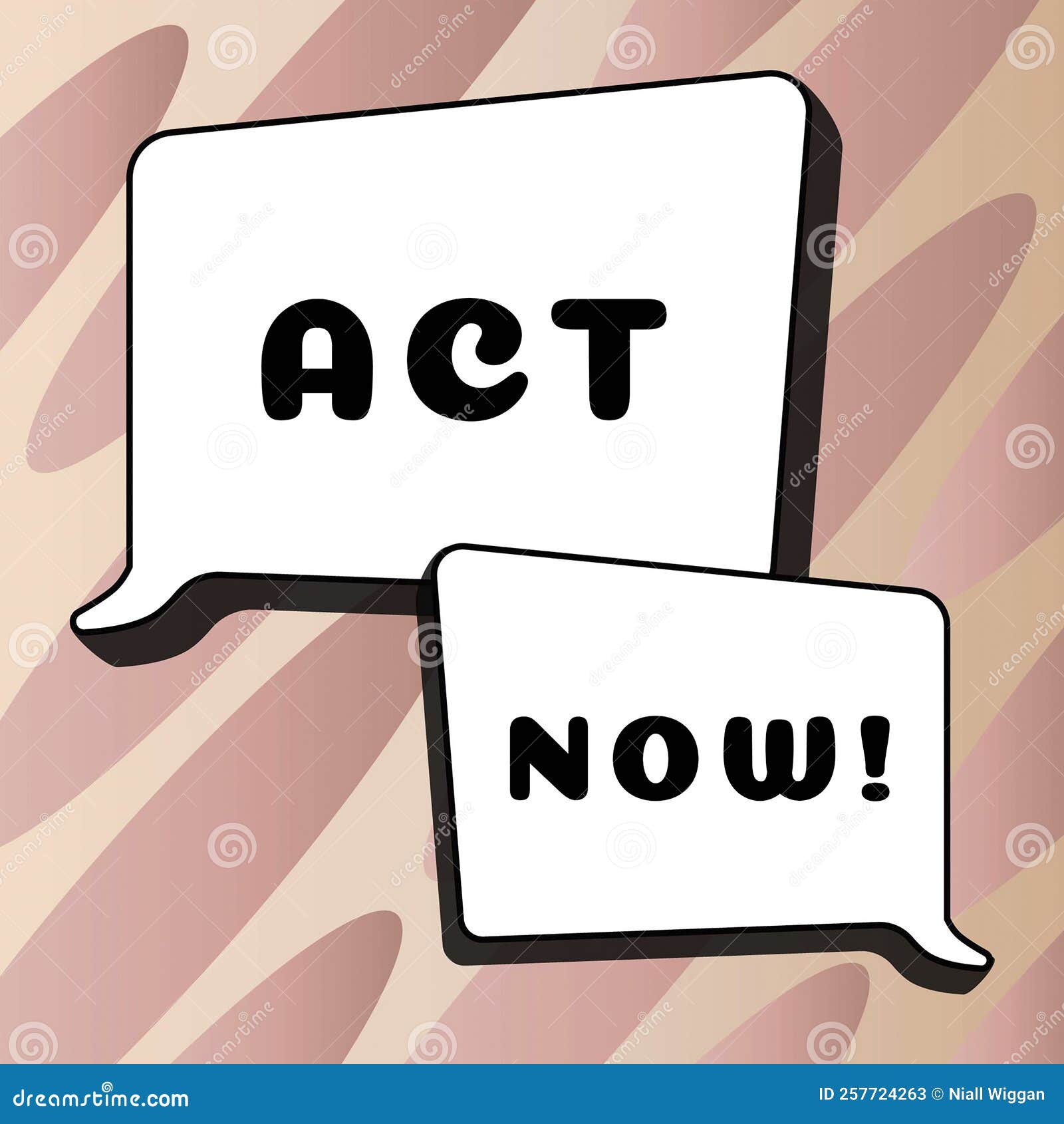 text showing inspiration act now. word for having fast response asking someone to do action dont delay