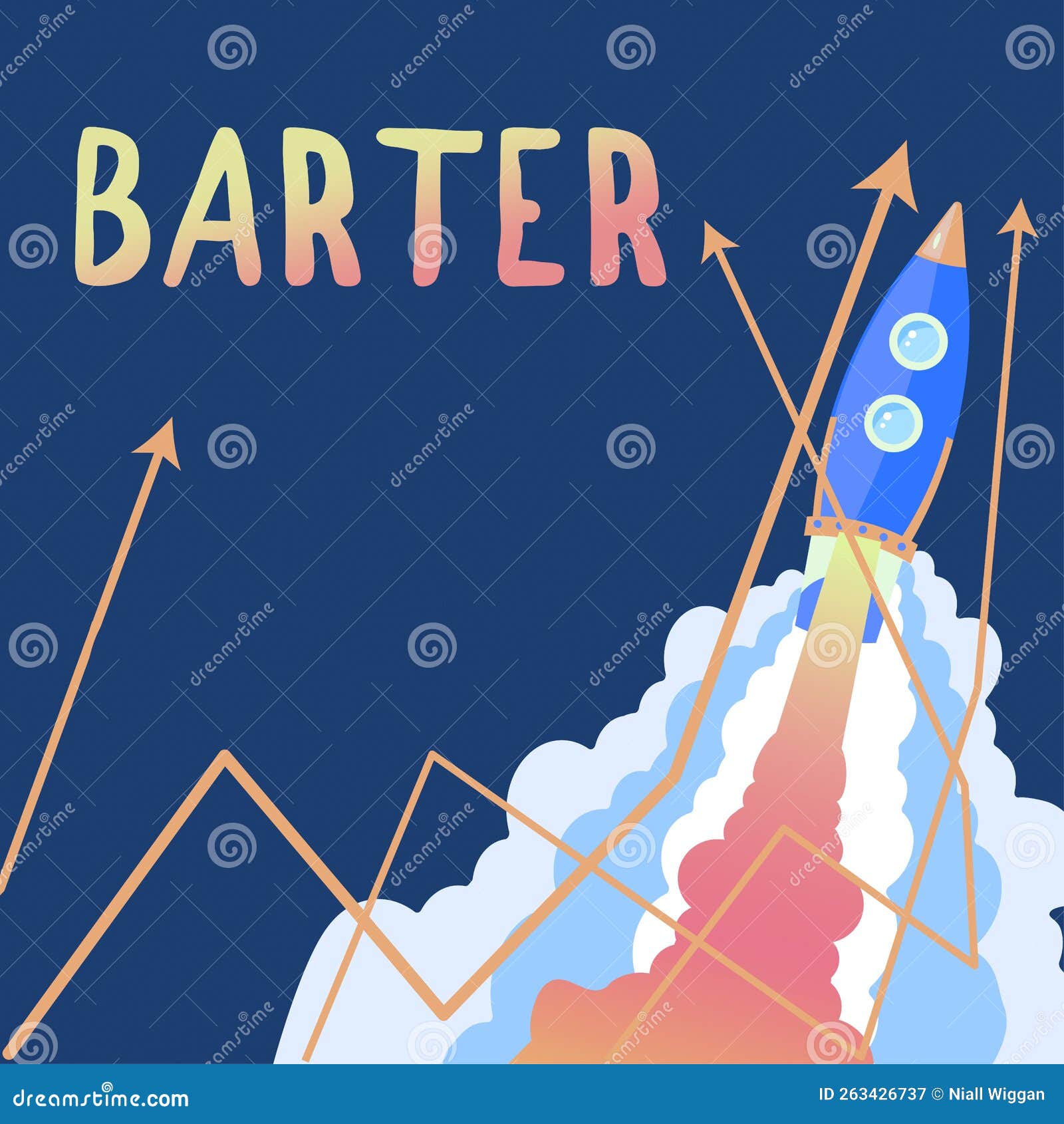 Barter Word Block On White RoyaltyFree Stock Image