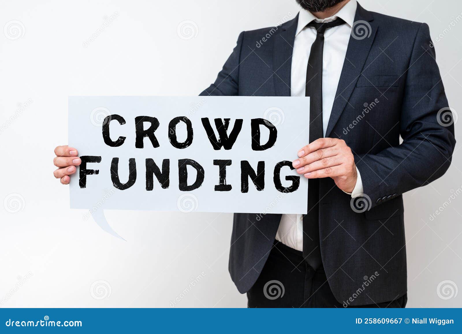 Text Sign Showing Crowd Funding. Concept Meaning Fundraising