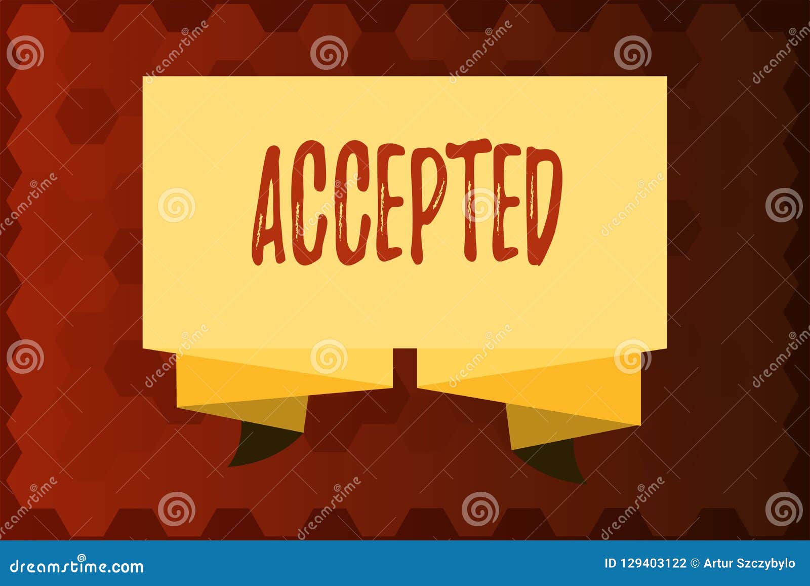 Text Sign Showing Accepted Conceptual Photo Agree To Do 