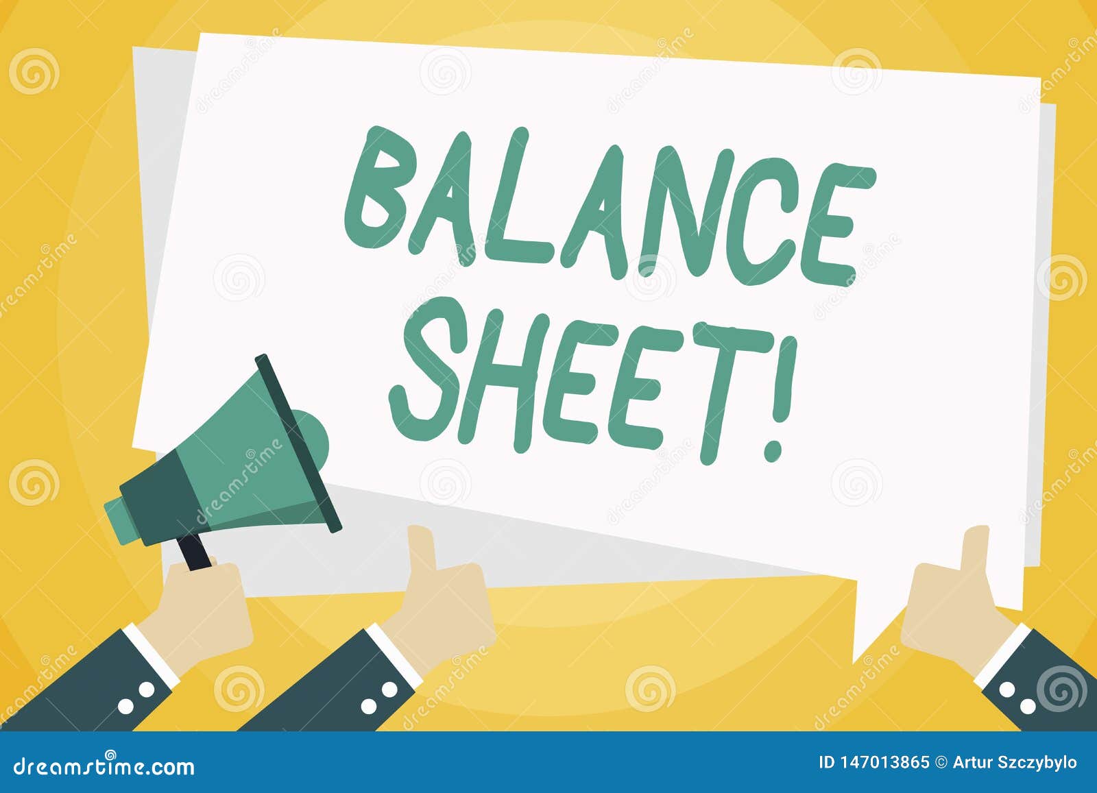 Text Sign Showing Balance Sheet. Conceptual Photo Financial Statement