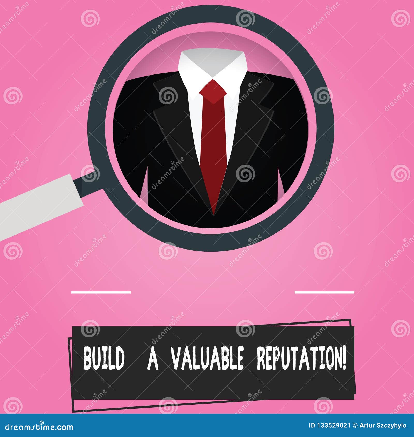 text sign showing build a valuable reputation. conceptual photo good service for great customer reviews magnifying glass