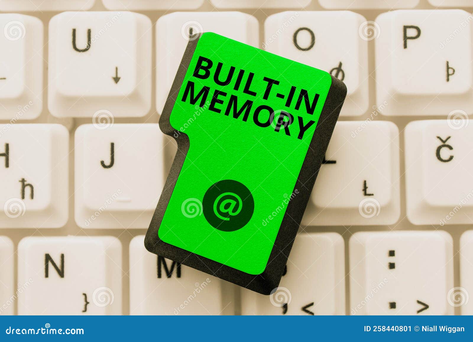 Sign Displaying Built in Memory. Conceptual Photo Device or Feature are