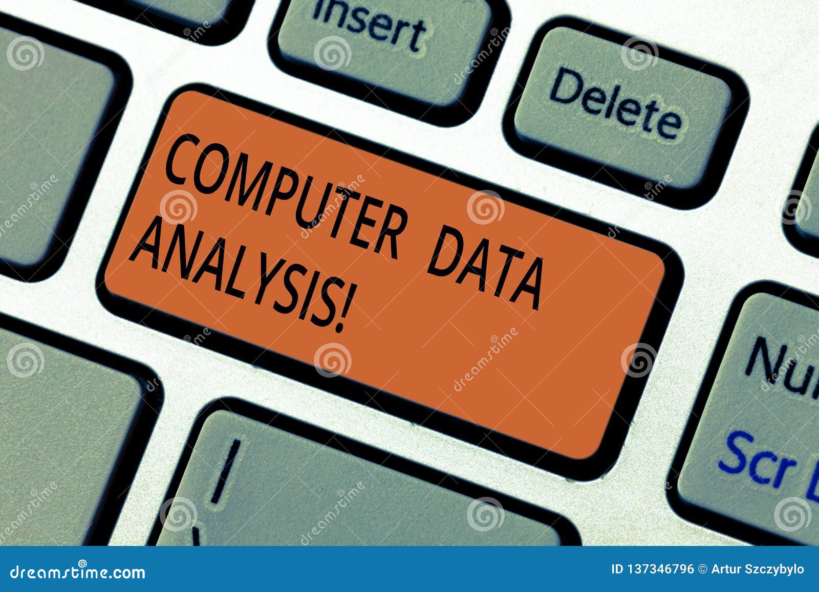 Text Sign Showing Computer Data Analysis. Conceptual Photo Using