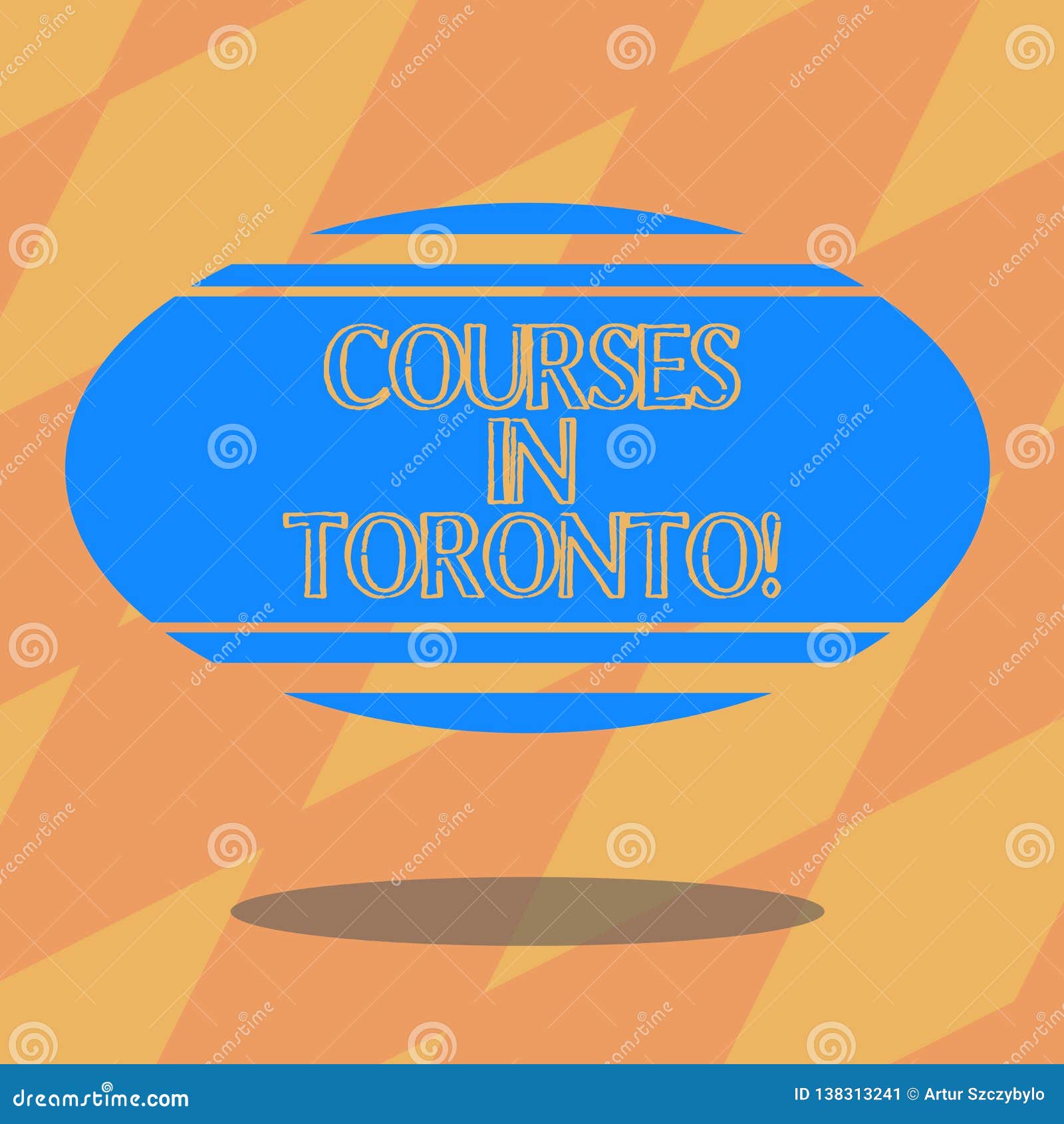 text sign showing courses in toronto. conceptual photo direction or routes between near or far places in canda blank