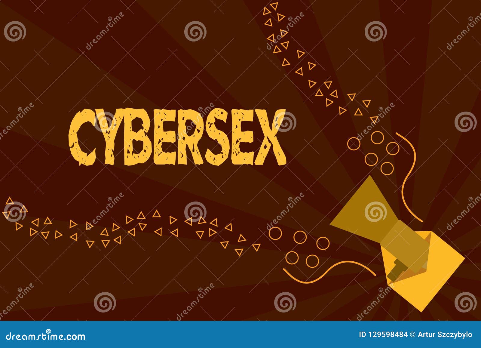 text sign showing cybersex. conceptual photo sexual arousal using computer technology by wearing vr equipment