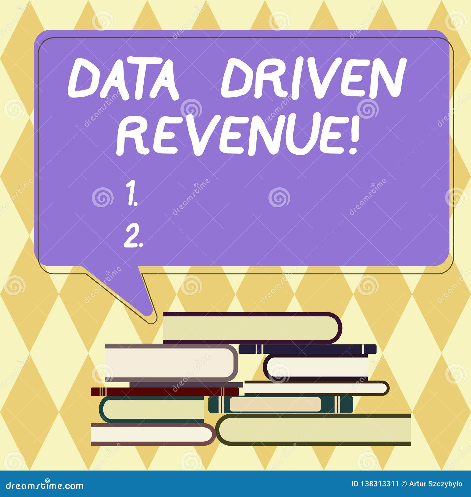text sign showing data driven revenue. conceptual photo makes strategic decisions based analysis interpretation uneven