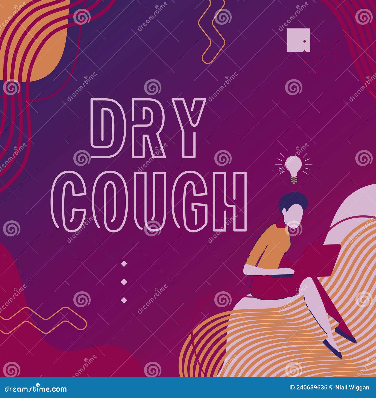 Text Sign Showing Dry Cough. Business Approach Cough that are Not