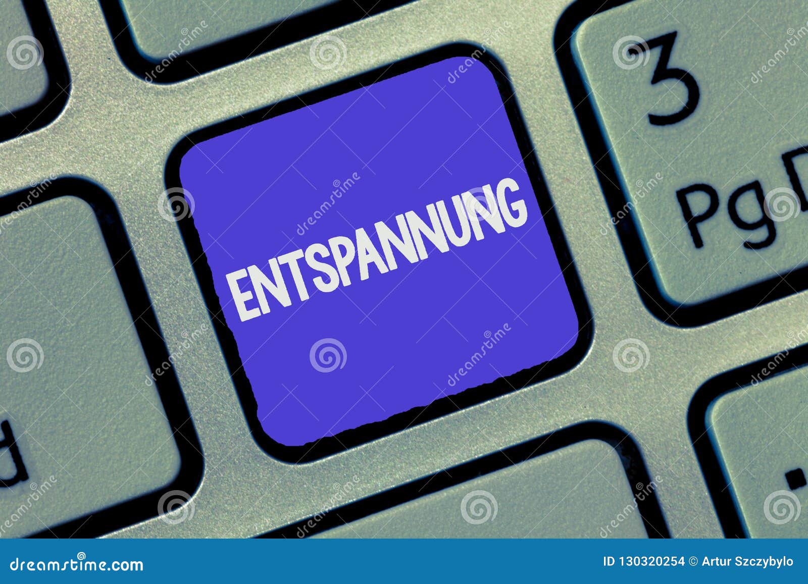 text sign showing entspannung. conceptual photo geranalysis term translated as relax relaxation vacation break