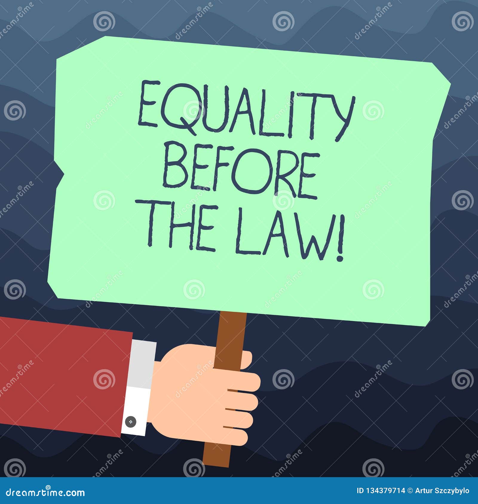 Tårer symaskine Overskrift Text Sign Showing Equality before the Law. Conceptual Photo Justice Balance  Protection Equal Rights for Everyone Hu Stock Illustration - Illustration of  judicial, court: 134379714