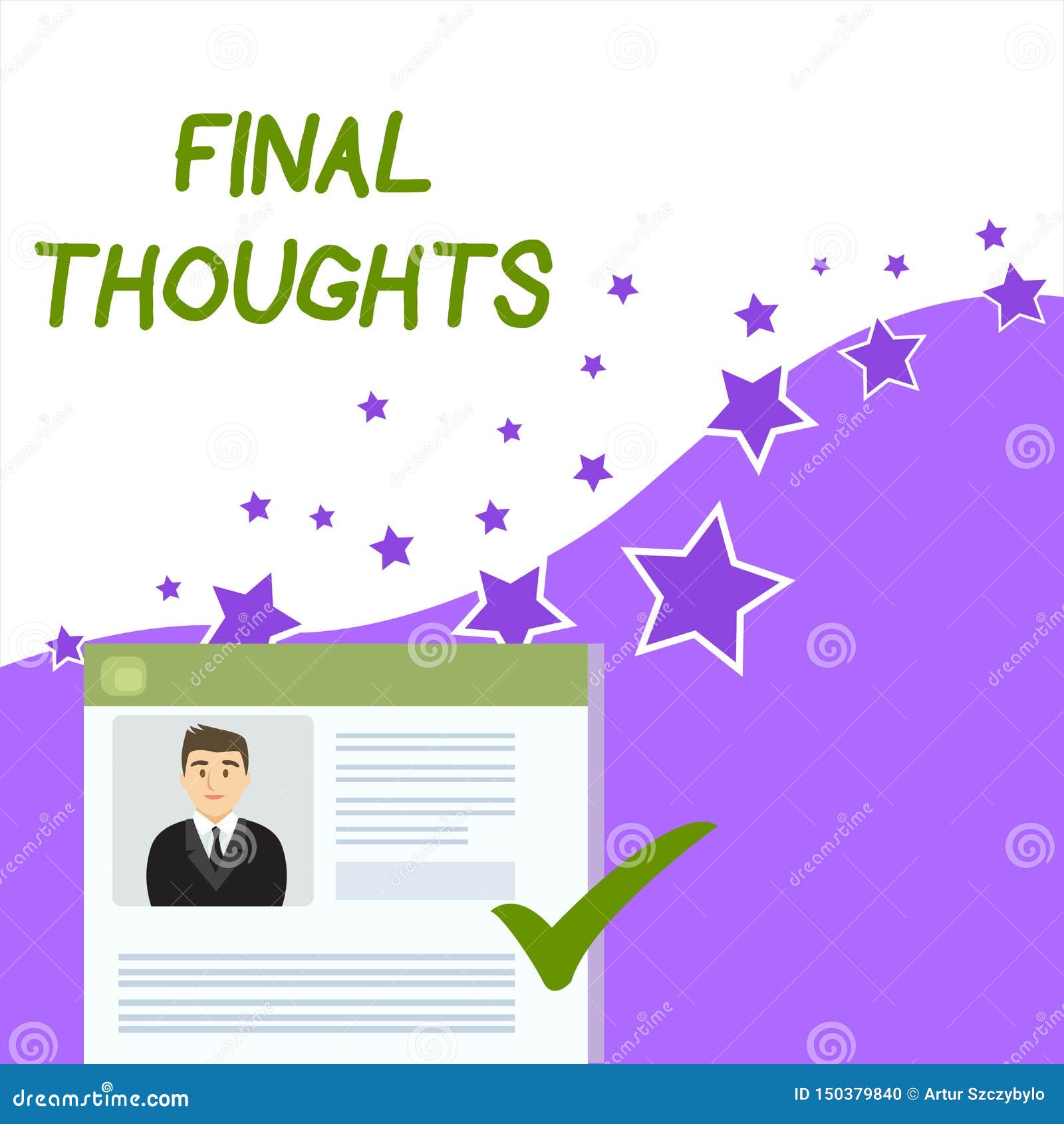 Text Sign Showing Final Thoughts Conceptual Photo The Conclusion Or Last Few Sentences Within Your Conclusion Stock Illustration Illustration Of Finalthoughts Opinion 150379840