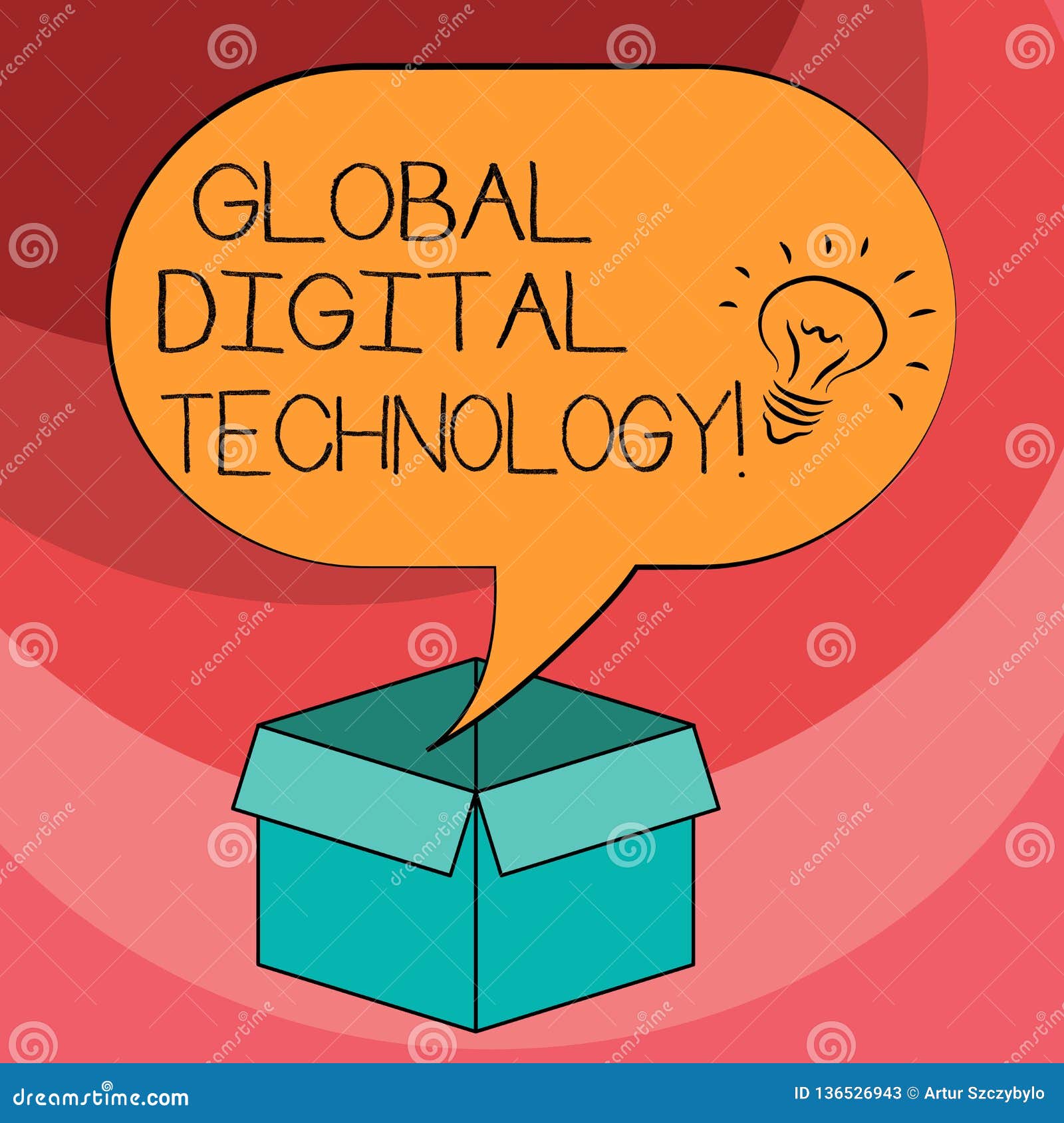 Text Sign Showing Global Digital Technology. Conceptual Photo Digitized