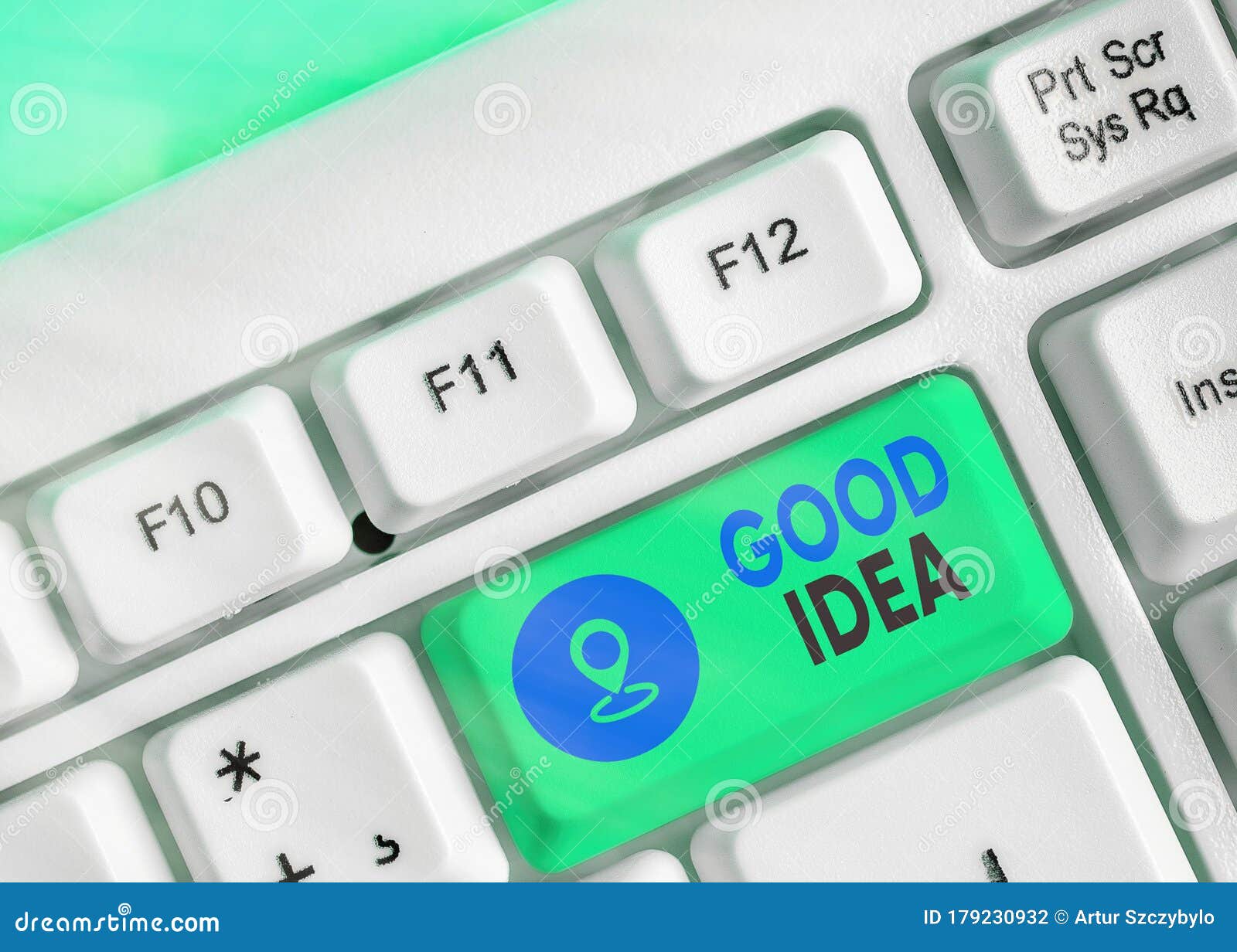text sign showing good idea. conceptual photo an excellent suggestion and plan for achieving something