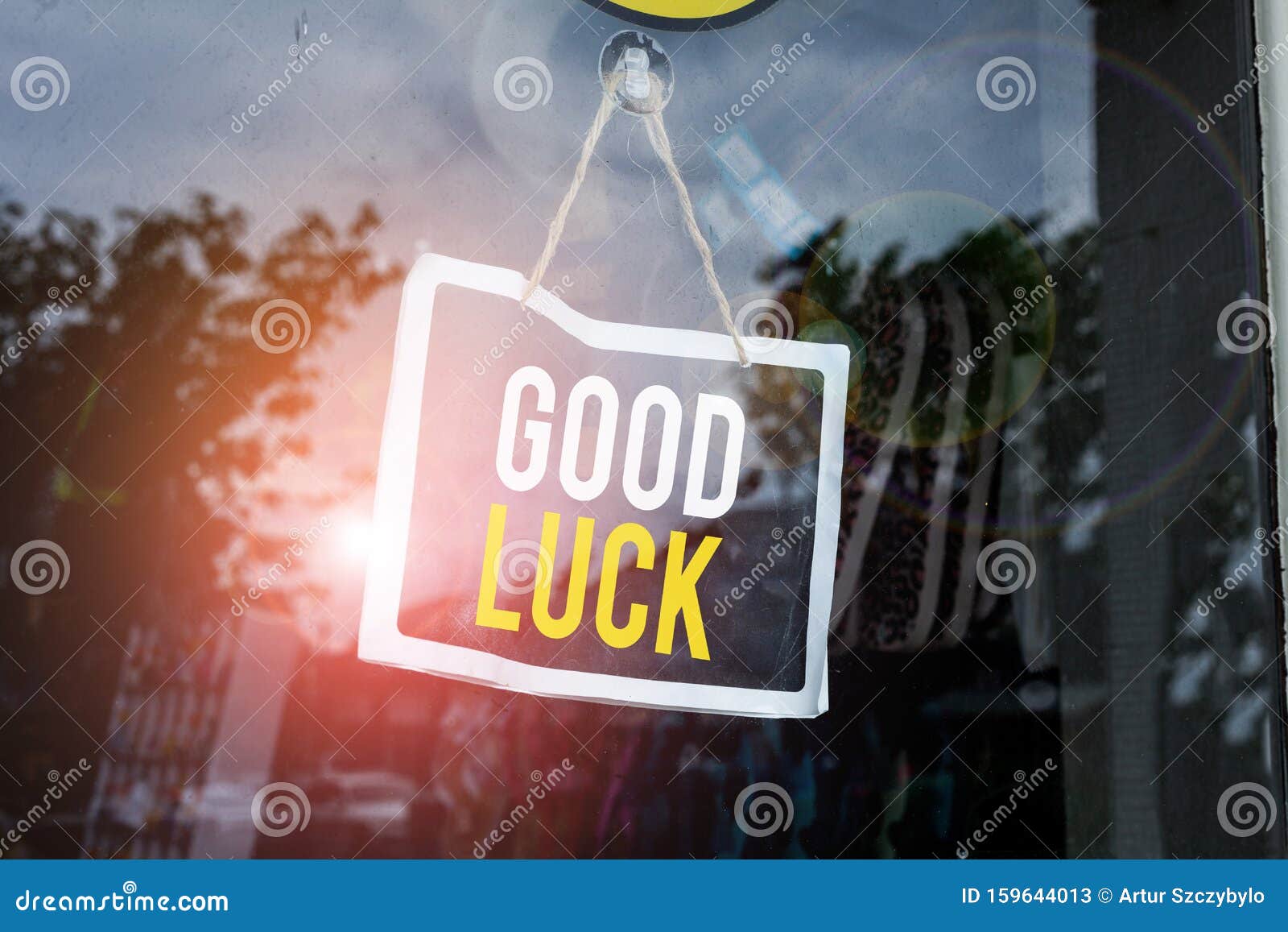 text sign showing good luck. conceptual photo a positive fortune or a happy outcome that a demonstrating can have empty