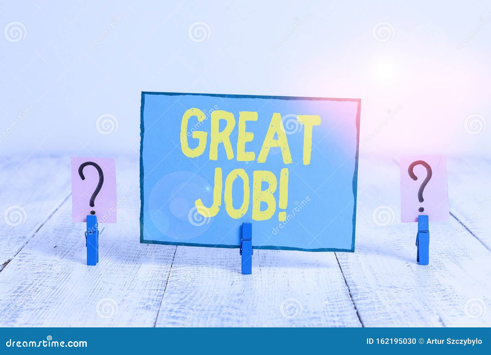 text sign showing great job. conceptual photo used praising someone for something they have done very well scribbled and crumbling