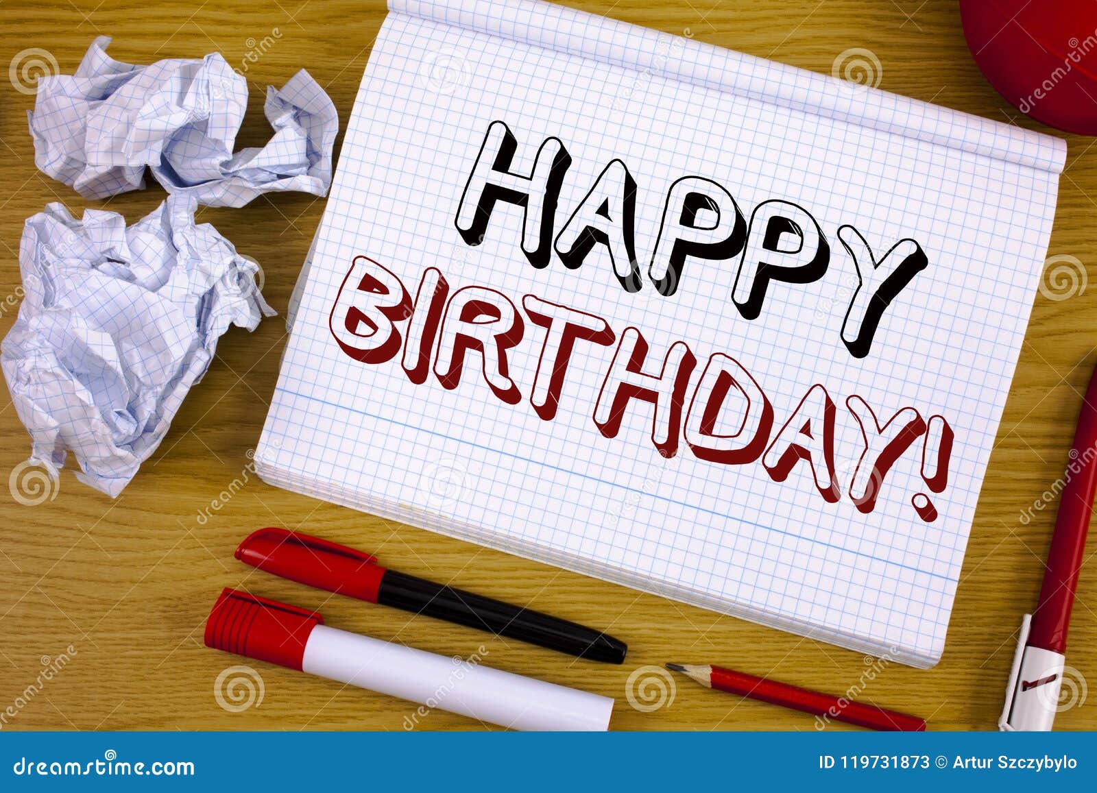 Text Sign Showing Happy Birthday Motivational Call. Conceptual Photo ...