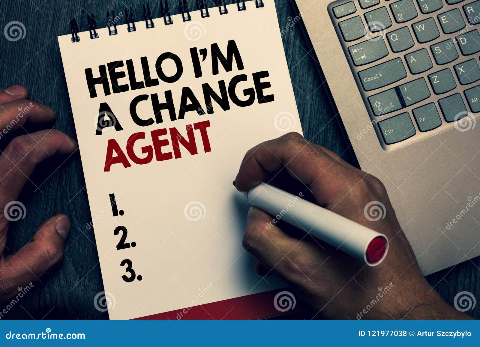text sign showing hello i am a change agent. conceptual photo promoting and enabling difference evolution new written words and nu