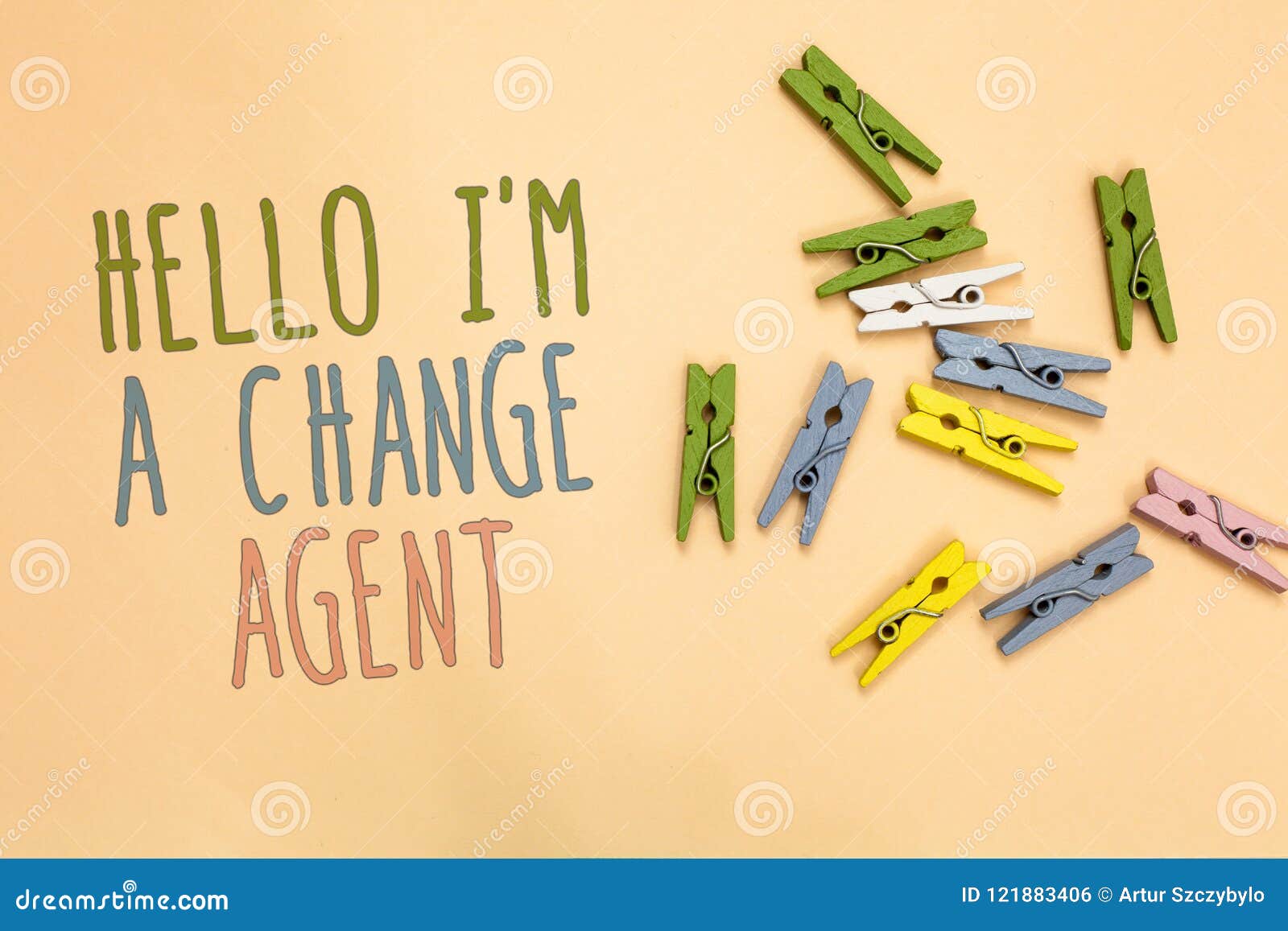 text sign showing hello i am a change agent. conceptual photo promoting and enabling difference evolution new yellow base with pai