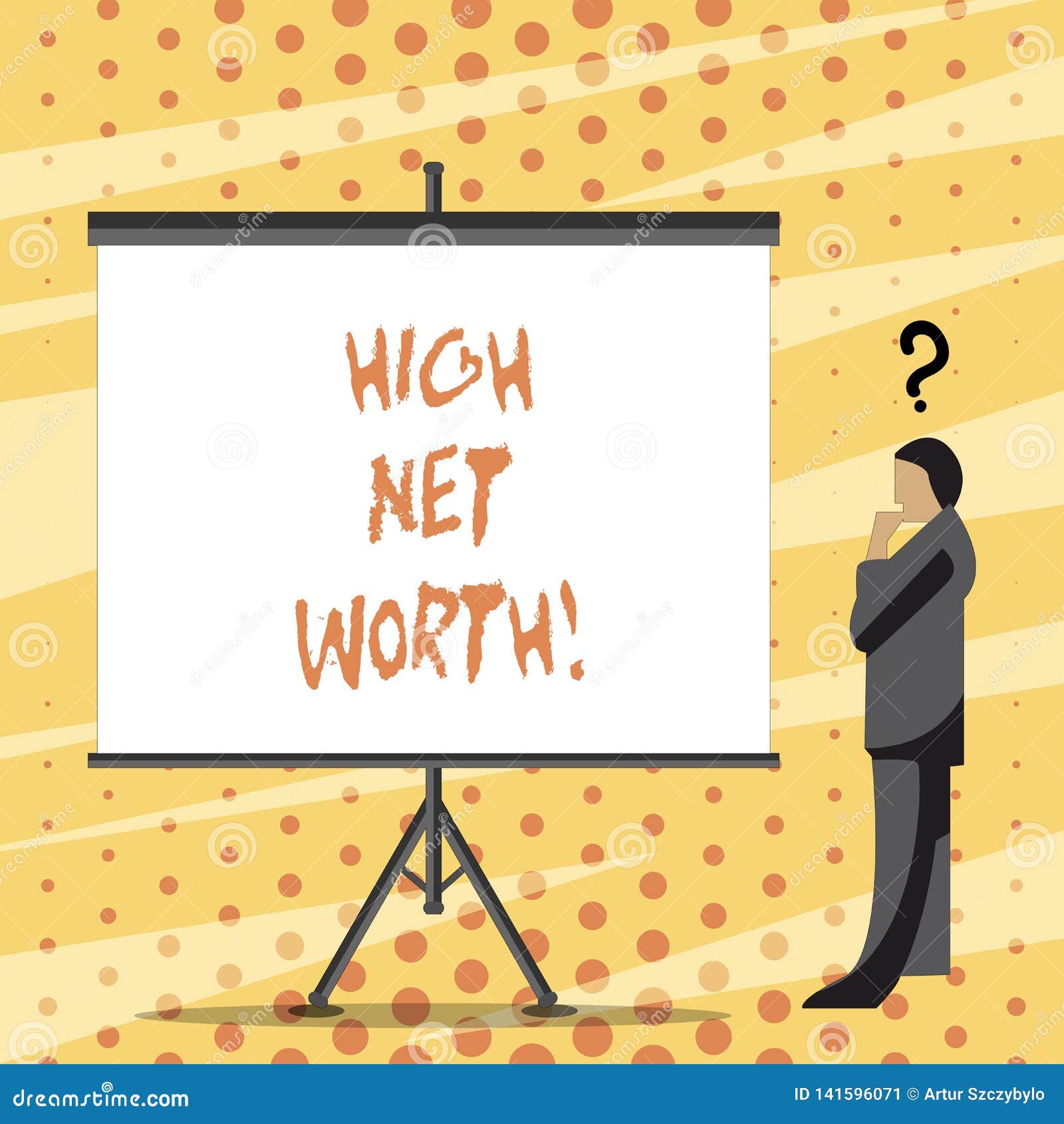 text sign showing high net worth. conceptual photo having highvalue something expensive aclass company.