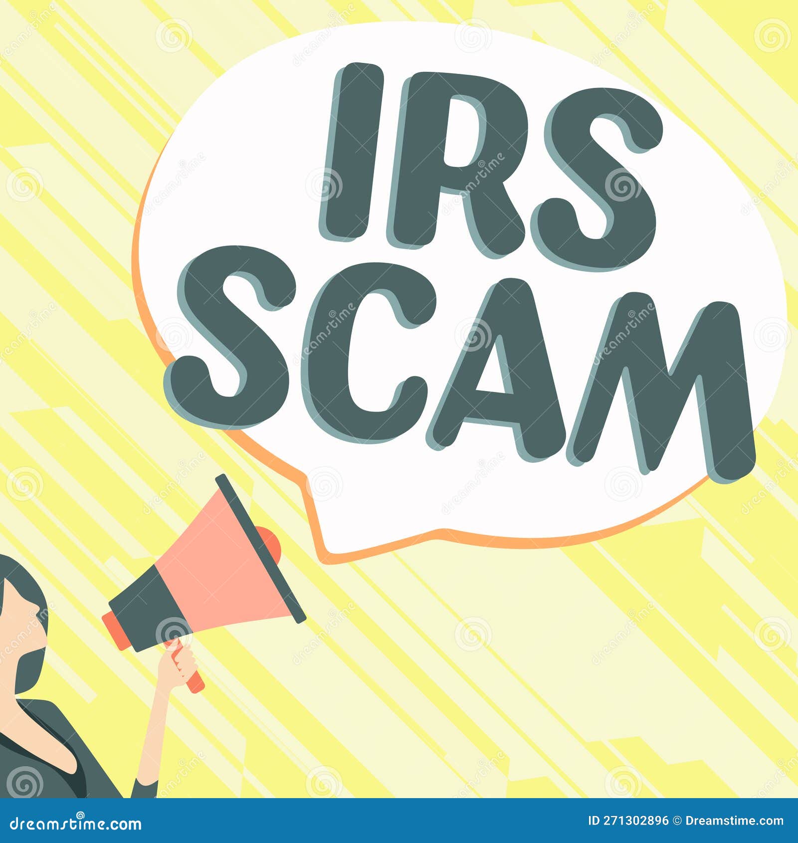 Writing displaying text Irs Scam, Concept meaning targeted