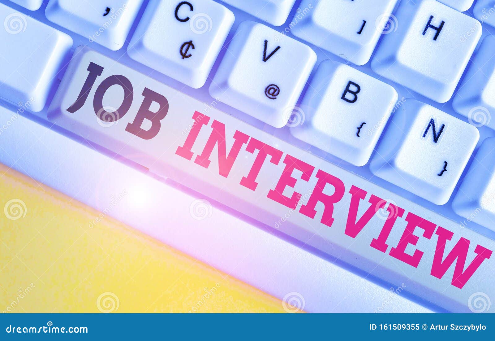 Job recruitment questions on computer