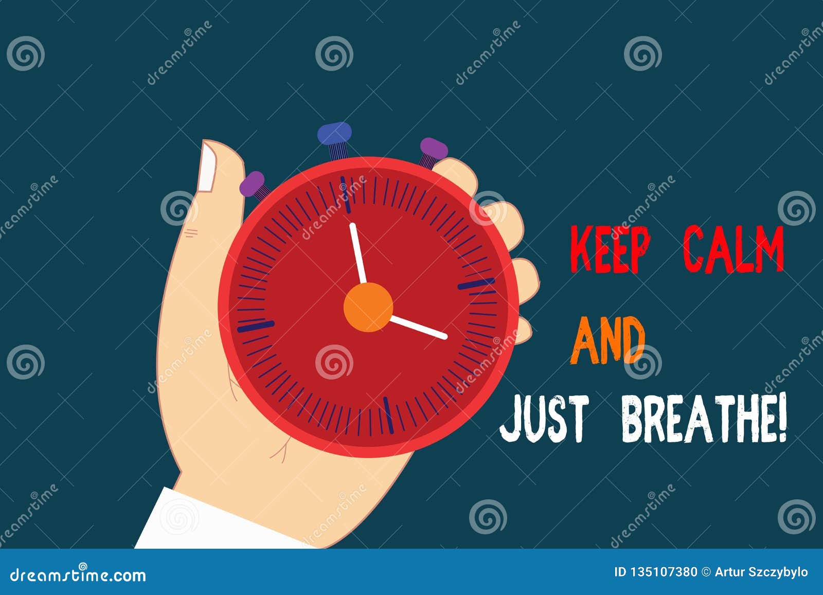 Text Sign Showing Keep Calm and Just Breathe. Conceptual Photo Take a