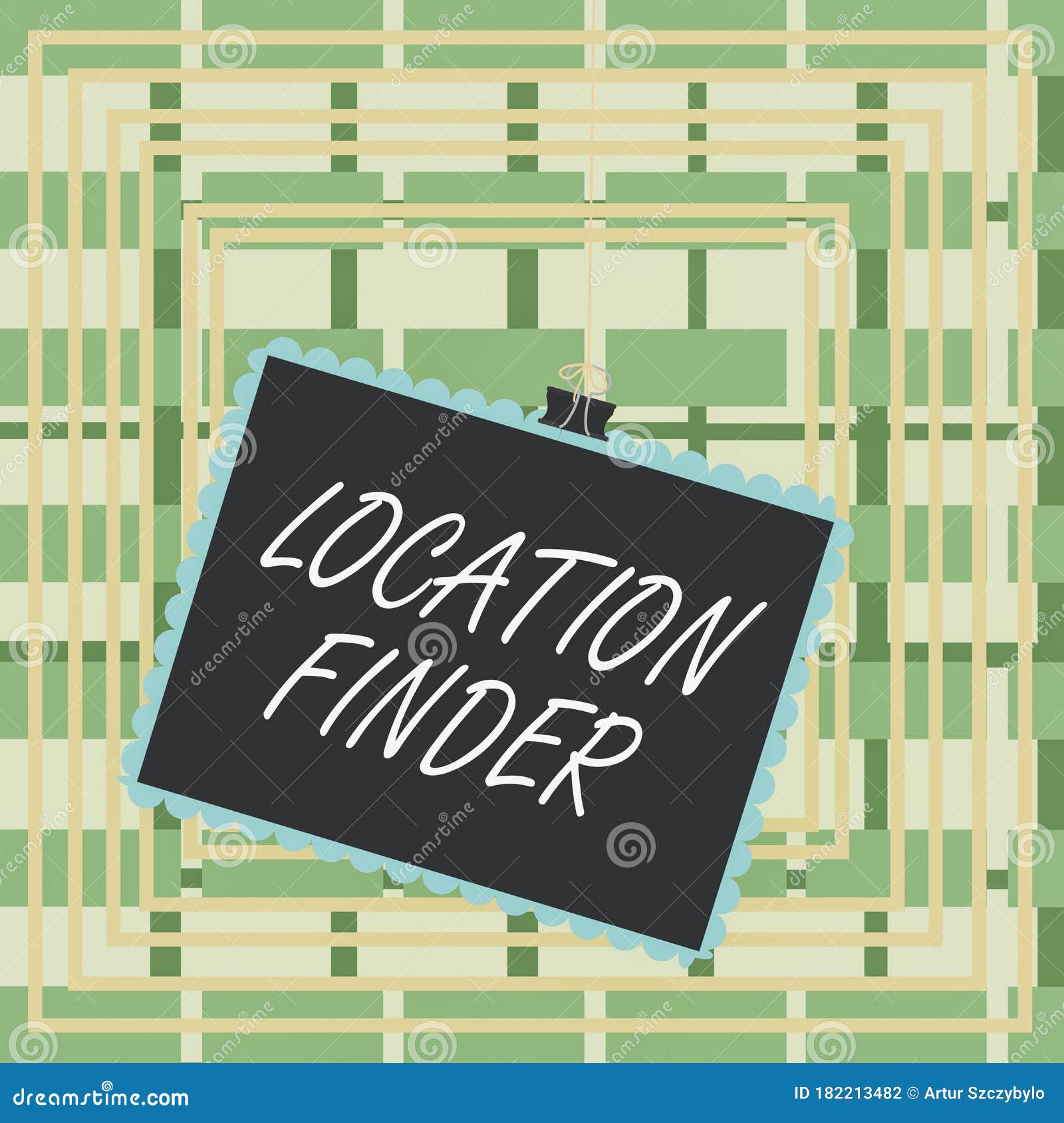 text sign showing location finder. conceptual photo a service featured to find the address of a selected place stamp stuck binder