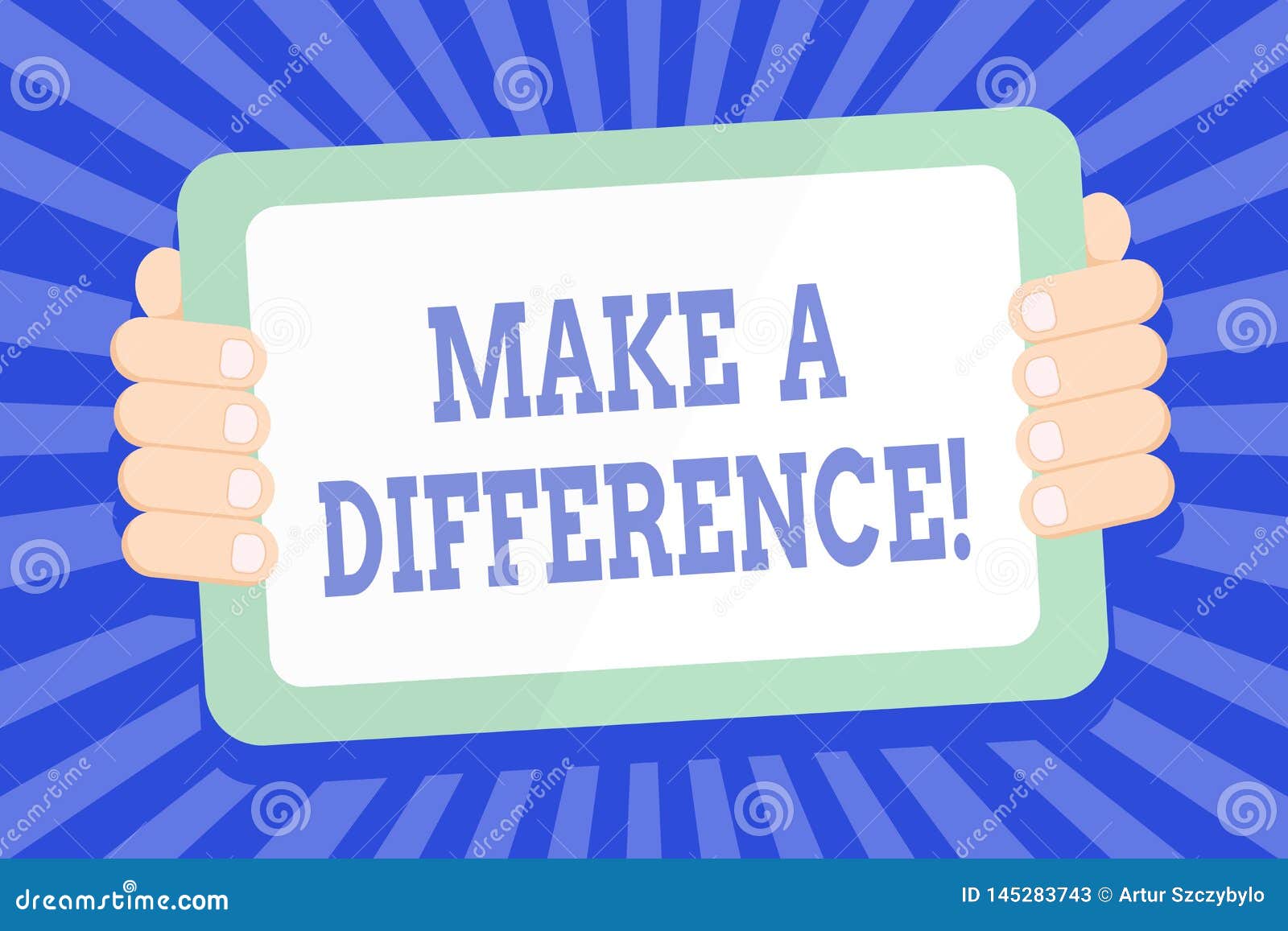 text sign showing make a difference. conceptual photo have significant effect or non on demonstrating or situation color