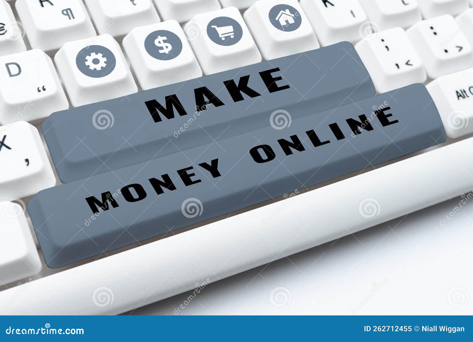 text sign showing make money online. business idea business ecommerce ebusiness innovation web technology