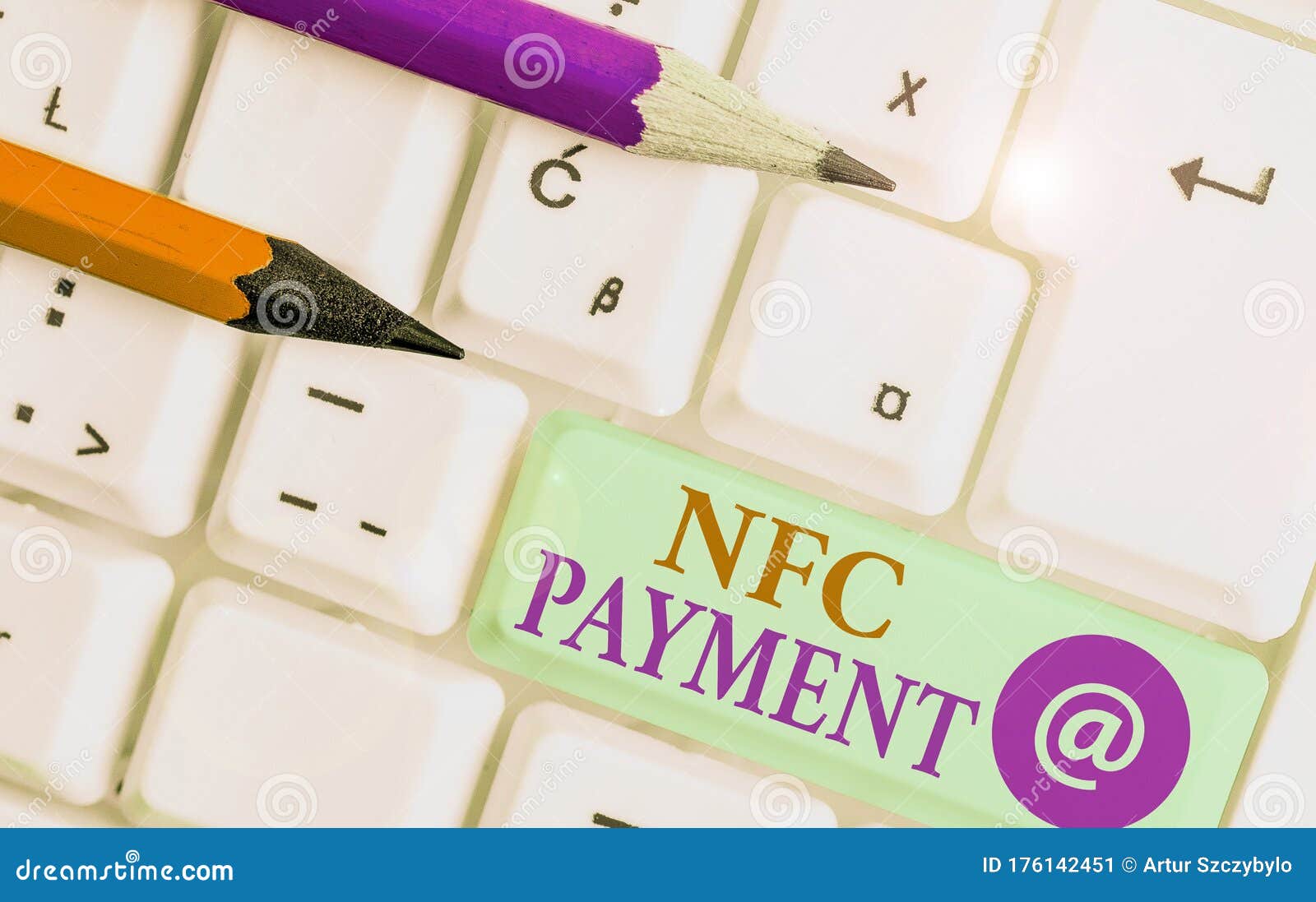 text sign showing nfc payment. conceptual photo contactless payment that use nearfield communication technology