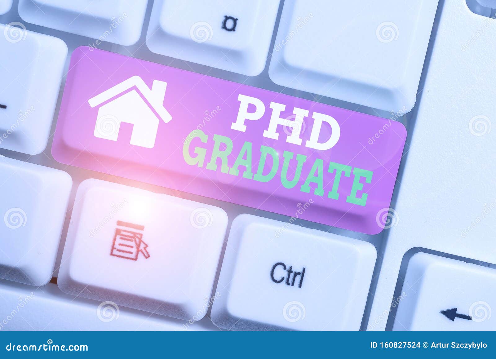 Text Sign Showing Phd Graduate Conceptual Photo Highest University Degree That Is Conferred After A Course White Pc Stock Photo Image Of Academy Philosophy 160827524