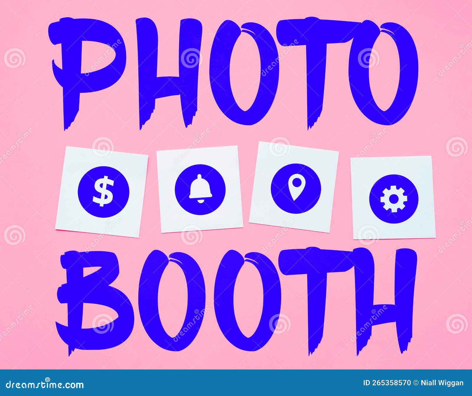 Text Sign Showing Photo Booth. Concept Meaning Form of Photo Sharing and  Publishing in the Format of a Blog Stock Illustration - Illustration of  concept, workplace: 264982580