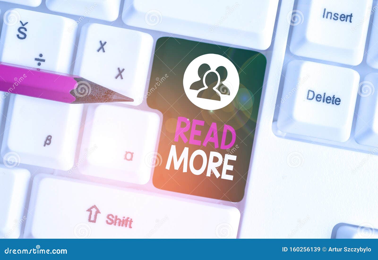text sign showing read more. conceptual photo provide more time or thorough reading for a specific topic or item white