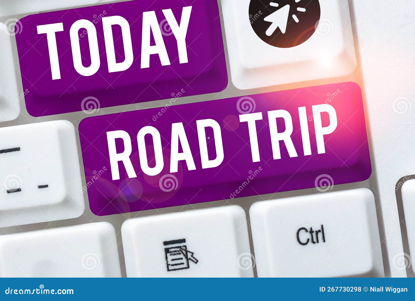 text sign showing road trip. business overview roaming around places with no definite or exact target location