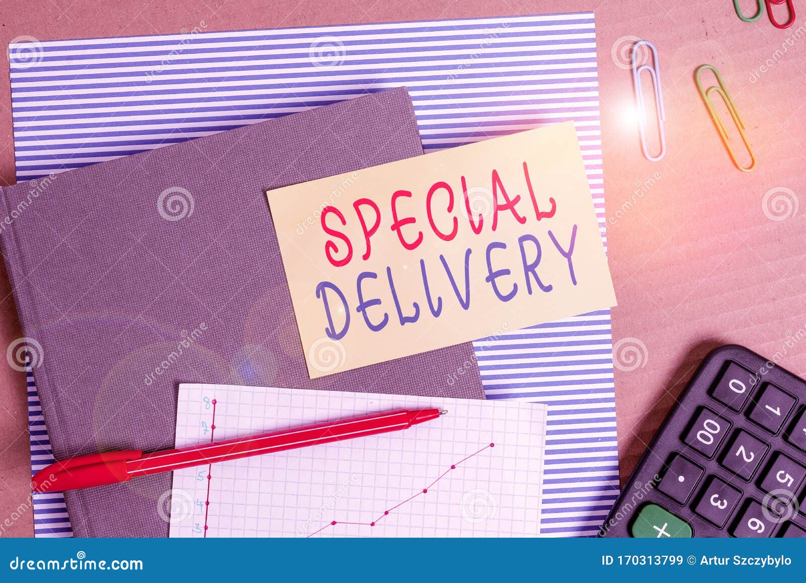 Text Sign Showing Special Delivery. Conceptual Photo Delivery Of A Letter Or Package Quicker And ...