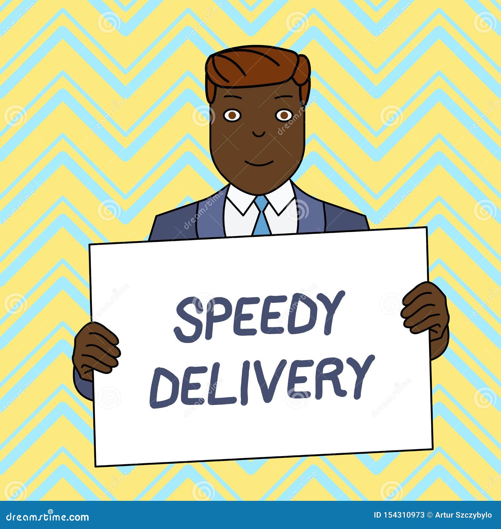 Text Sign Showing Speedy Delivery. Conceptual Photo Provide Products In Fast Way Or Same Day ...