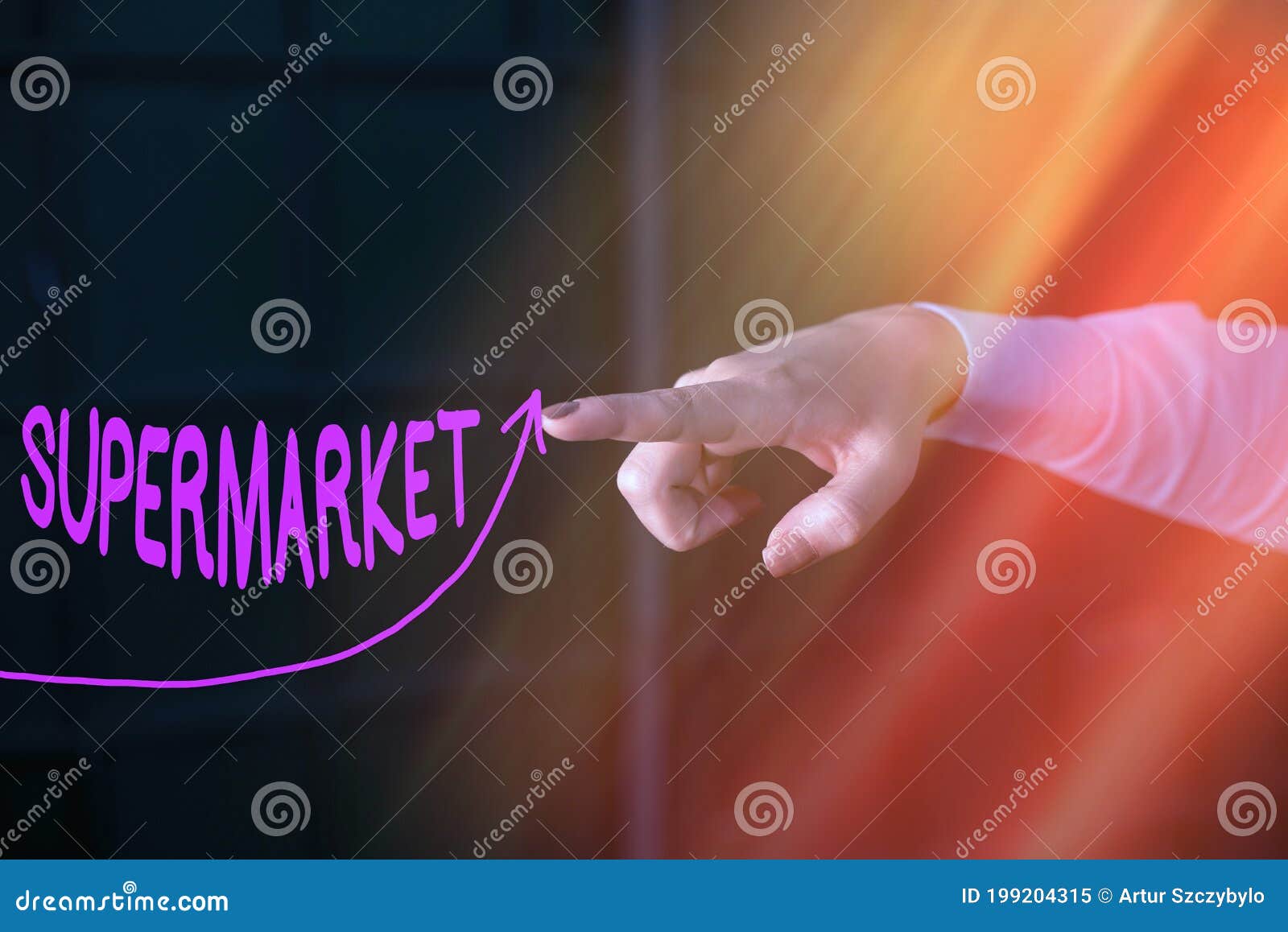 text sign showing supermarket. conceptual photo organized selfservice shop offering wide variety of product digital