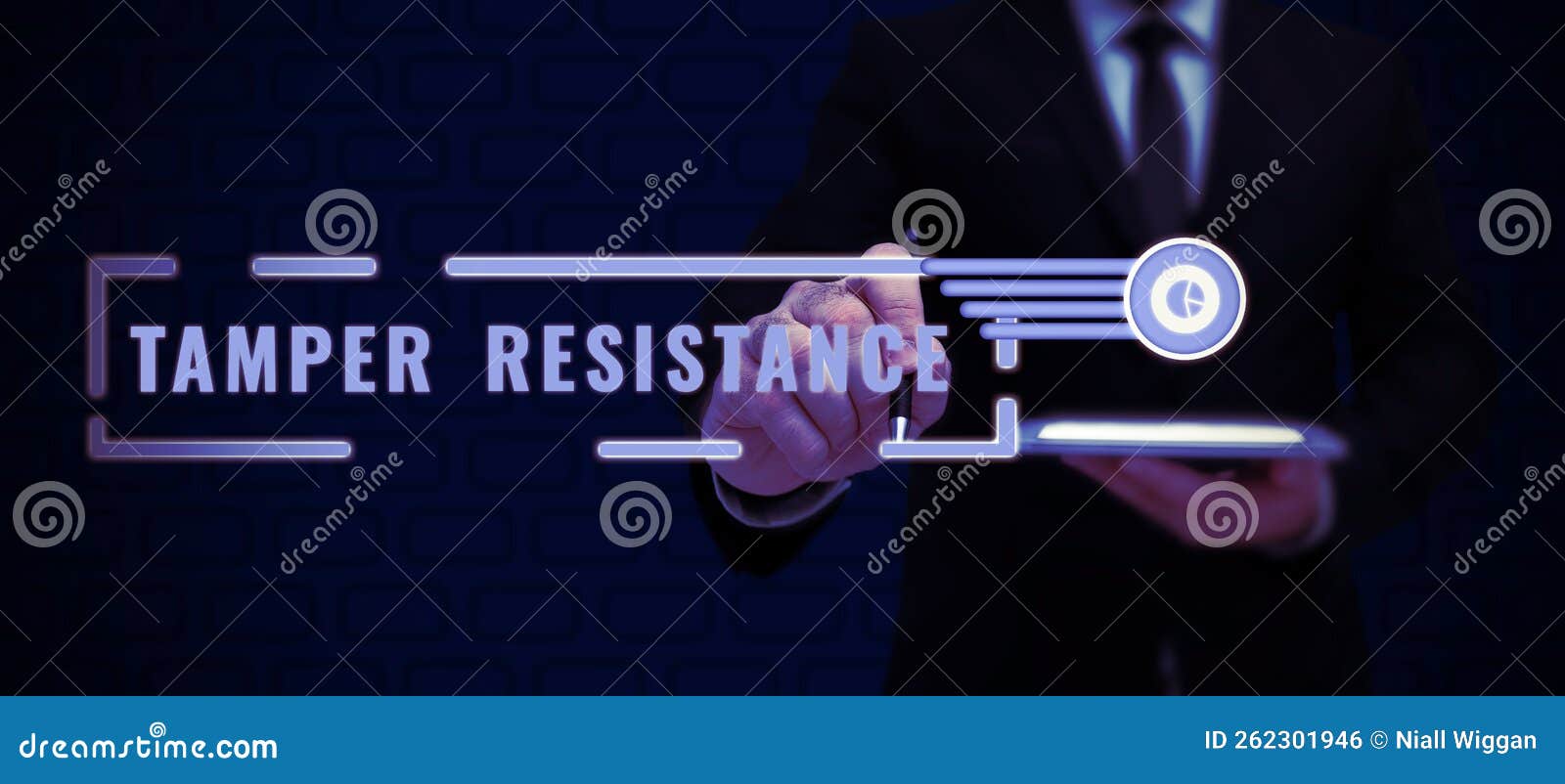 text sign showing tamper resistance. business showcase resilent to physical harm, threats, intimidation, or corrupt