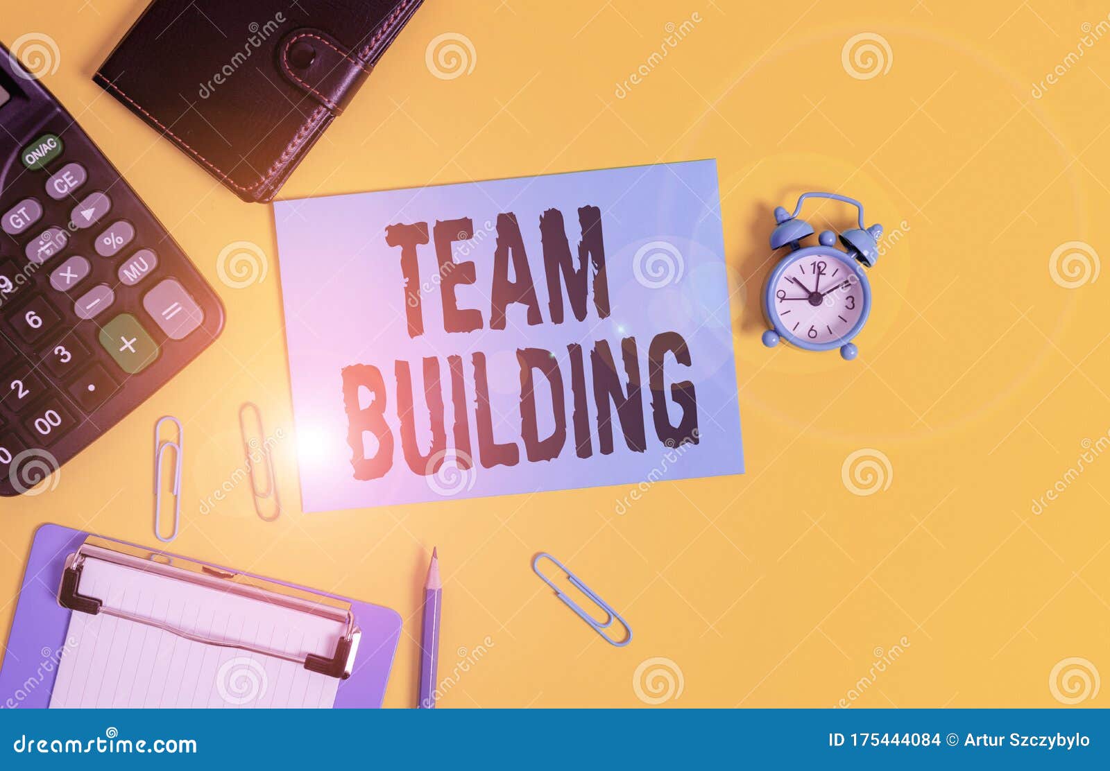 text sign showing team building. conceptual photo activities ed to increase motivation and cooperation clipboard clips sheet
