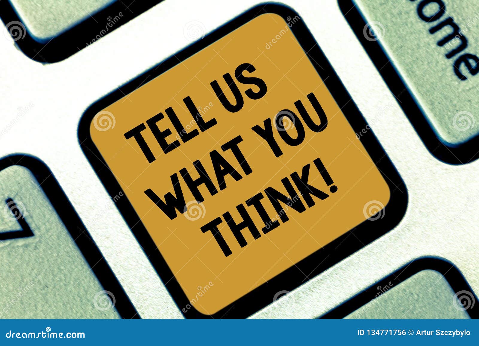 Text Sign Showing Tell Us What You Think. Conceptual Photo Give Your