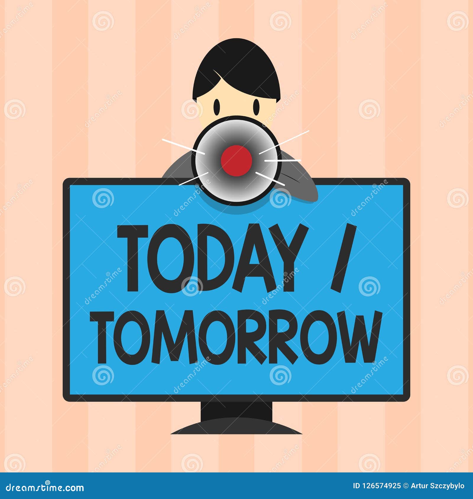 Text Sign Showing Today Tomorrow. Conceptual Photo What is Happening