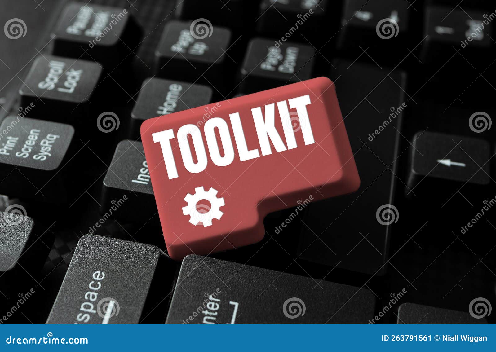 Text Sign Showing Toolkit. Word for Set of Tools Kept in a Bag or Box