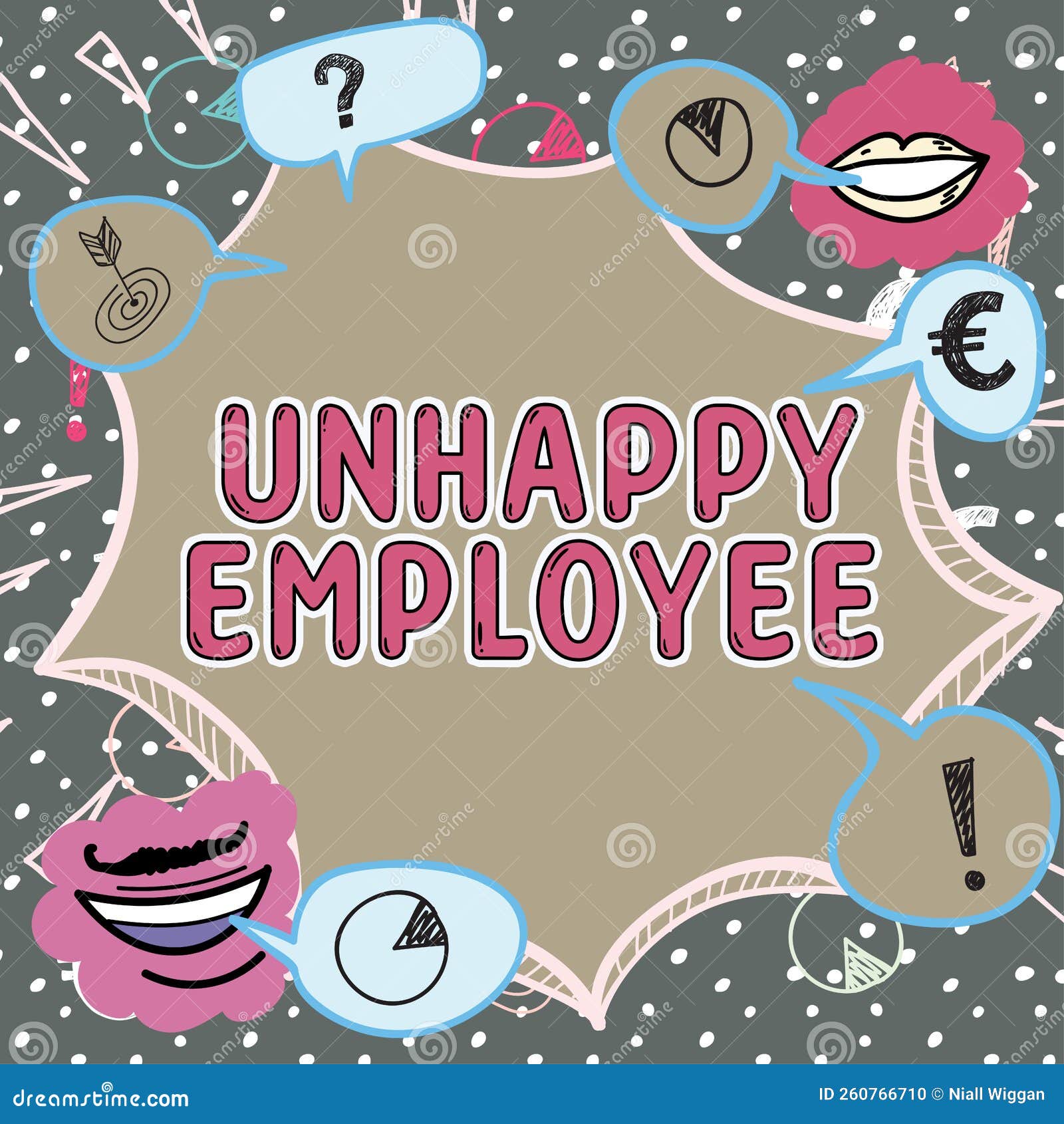 Text Sign Showing Unhappy Employee. Concept Meaning the Conduit between