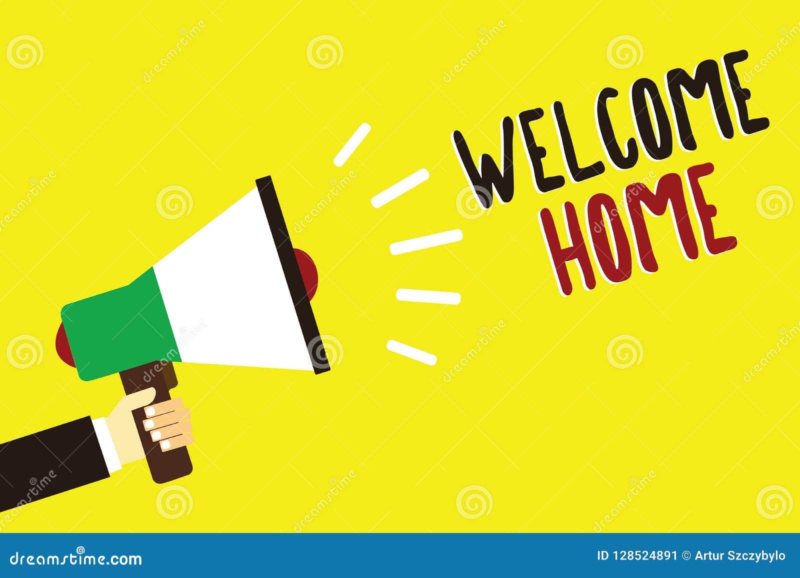 text sign showing welcome home. conceptual photo expression greetings new owners domicile doormat entry man holding