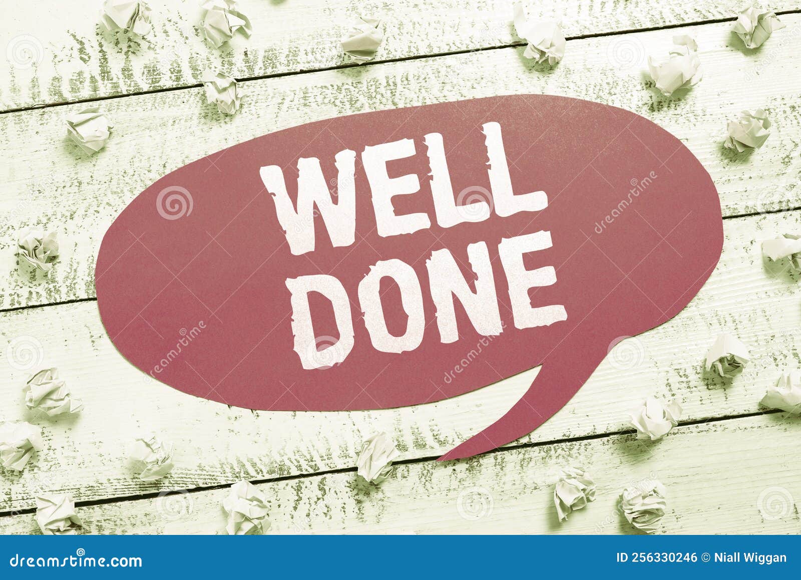 text sign showing well done. word written on peform accurately and diligently with skill and efficiently