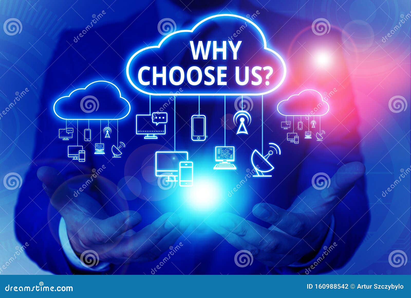 Text Sign Showing Why Choose Us Question. Conceptual Photo List of
