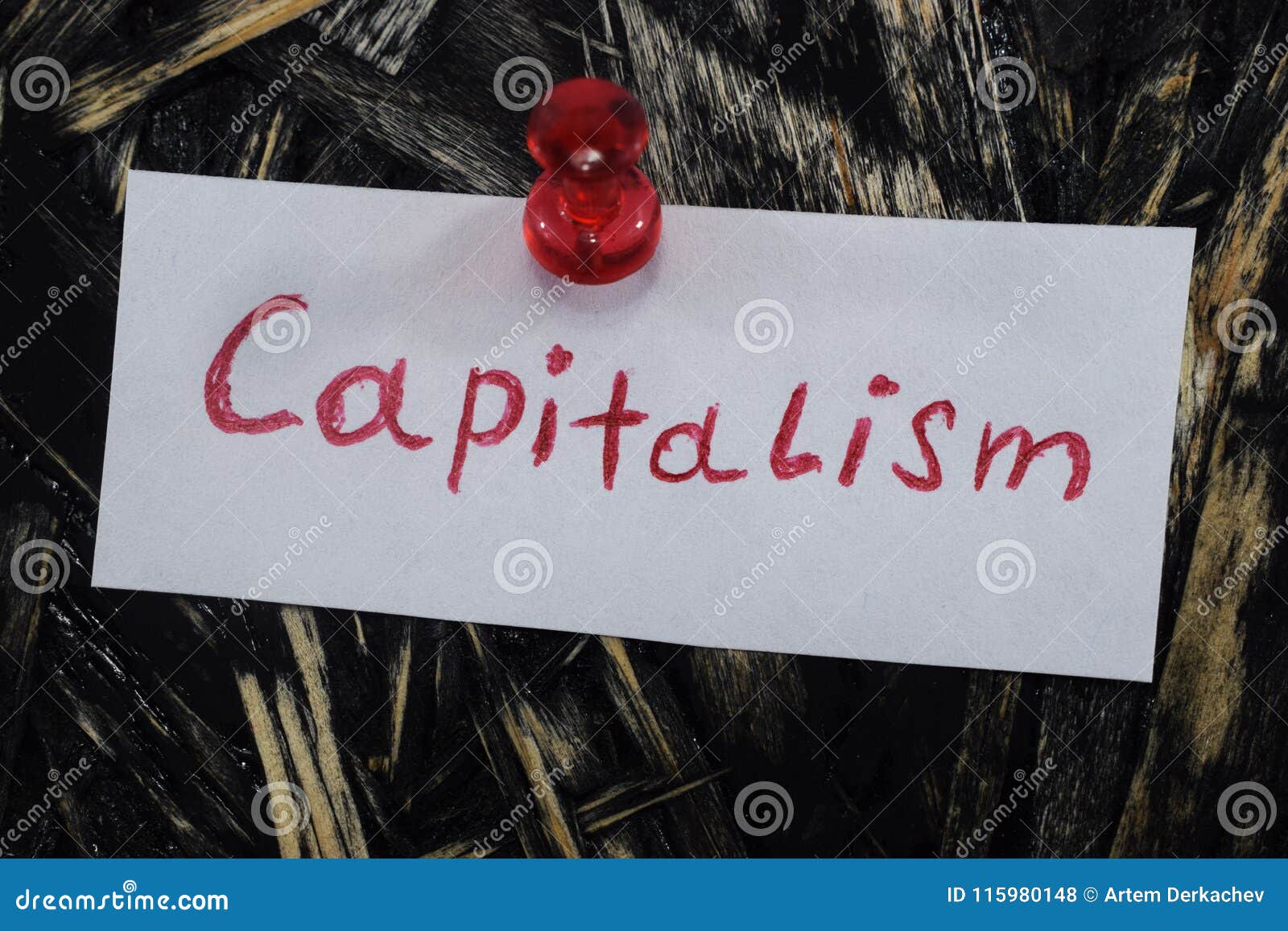 a simple and understandable inscription, capitalism