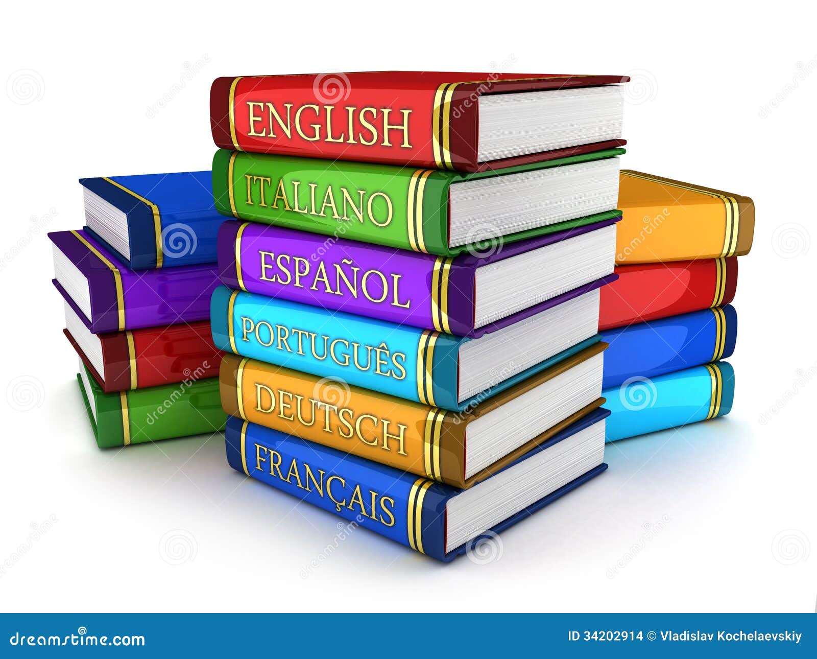 Textbooks Stock Images - Image: 34202914