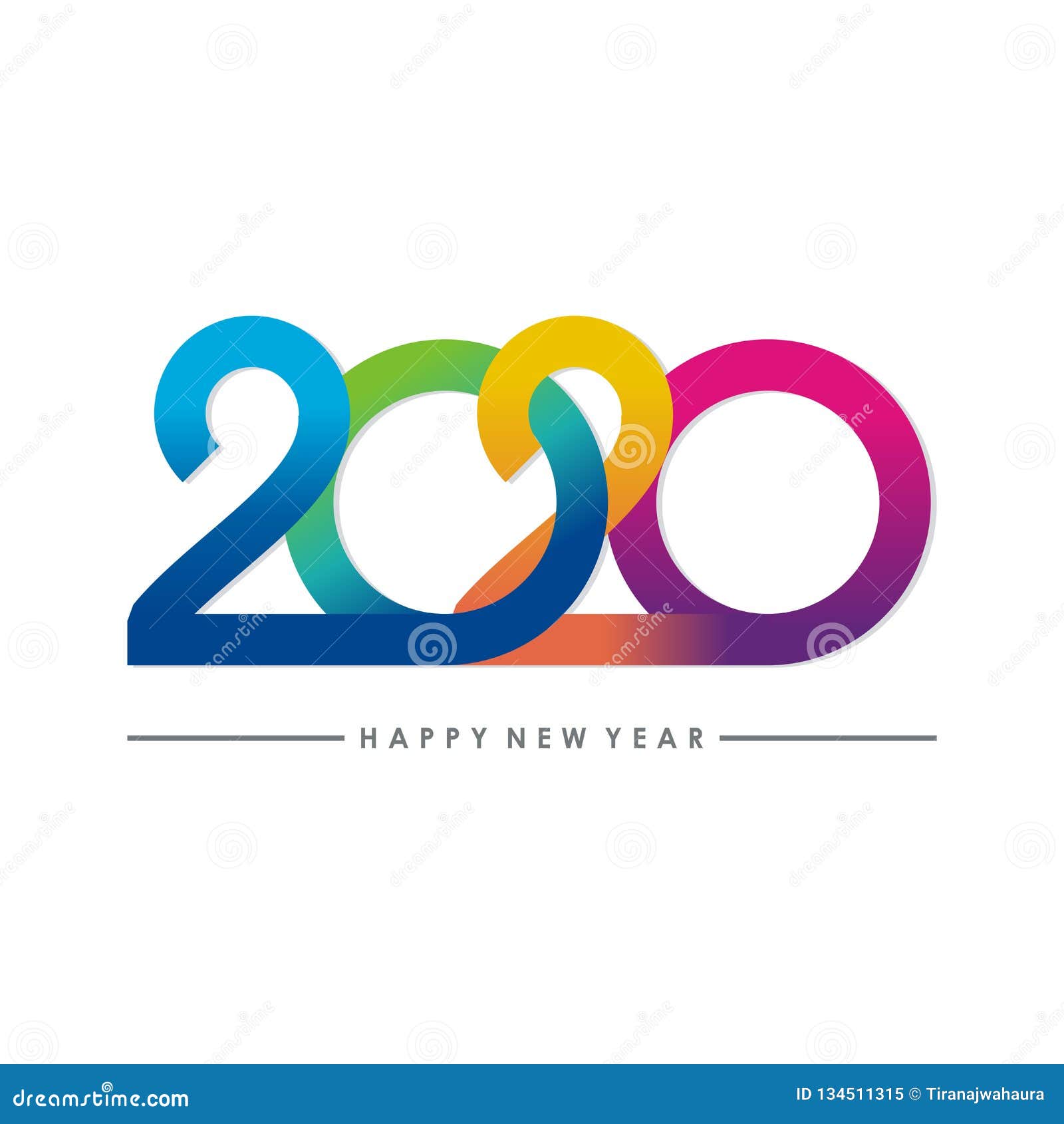 Texte De La Bonne Année 2020 Conception De Nombre