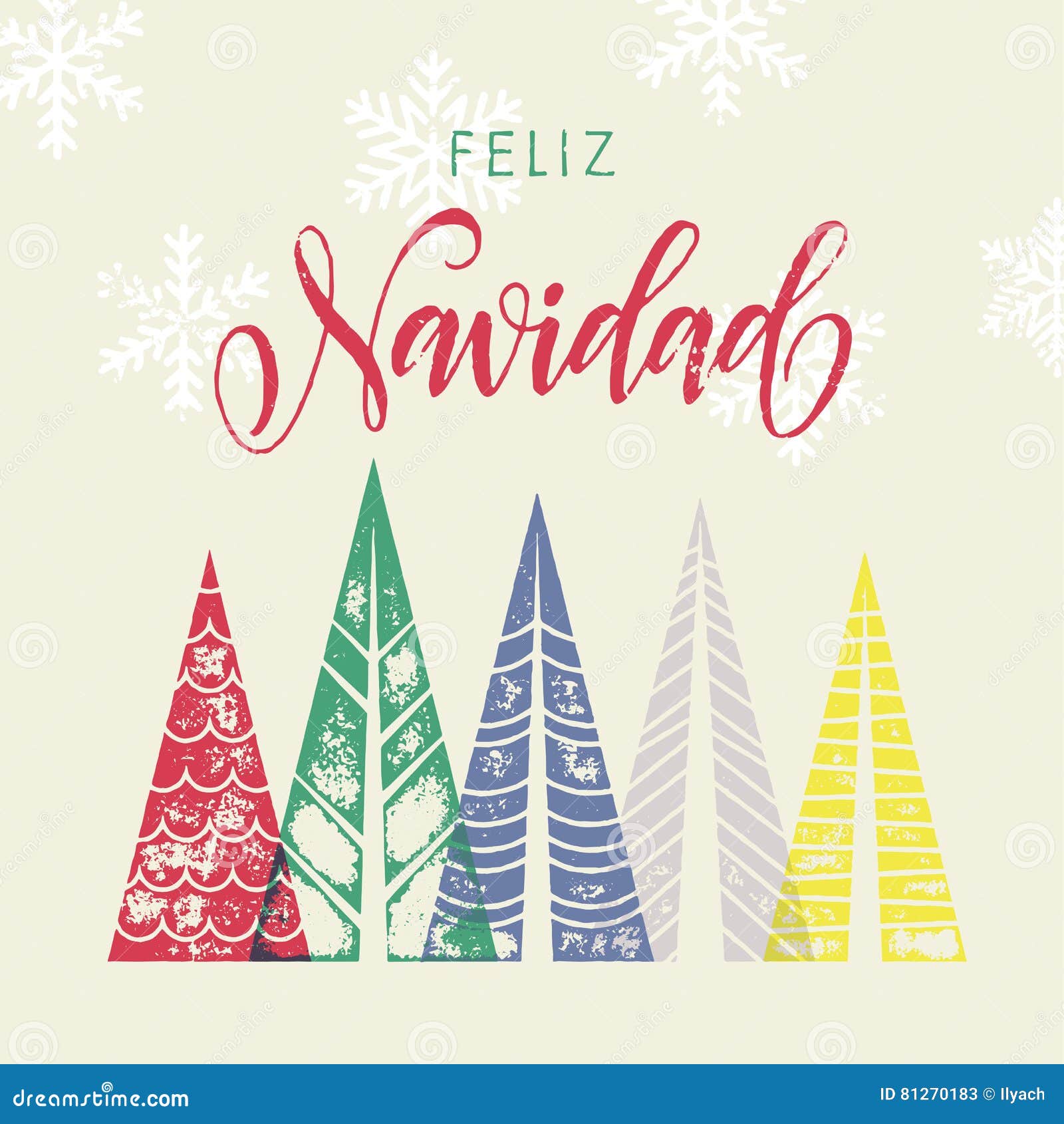 Texte Espagnol Goliday De Feliz Navidad De Carte De Voeux D Hiver Colore Illustration Stock Illustration Du Goliday Carte Texte Espagnol Goliday De Feliz Navidad De Carte De Voeux D Hiver Colore Illustration Stock Illustration Du Goliday Carte